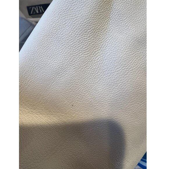 Zara X Rhuigi Leather Varsity Bomber Jacket Blue White NWT - Picture 13 of 13